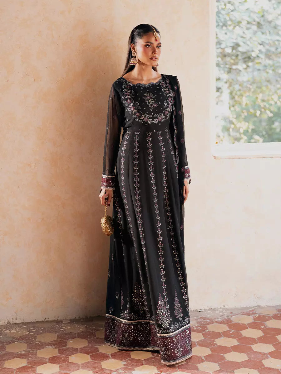 Salitex Unstitched Embroidered Chiffon 3 Piece Suit SUNW7JI116UT - Eid Collection