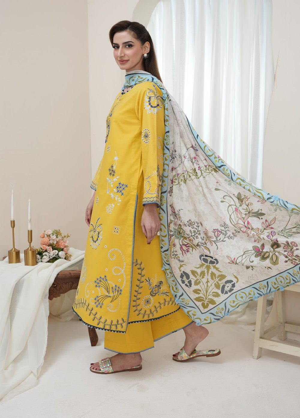 Atiya Irfan Women RTW Embroidered Lawn 3 Piece Suit AT-12 - Summer Collection