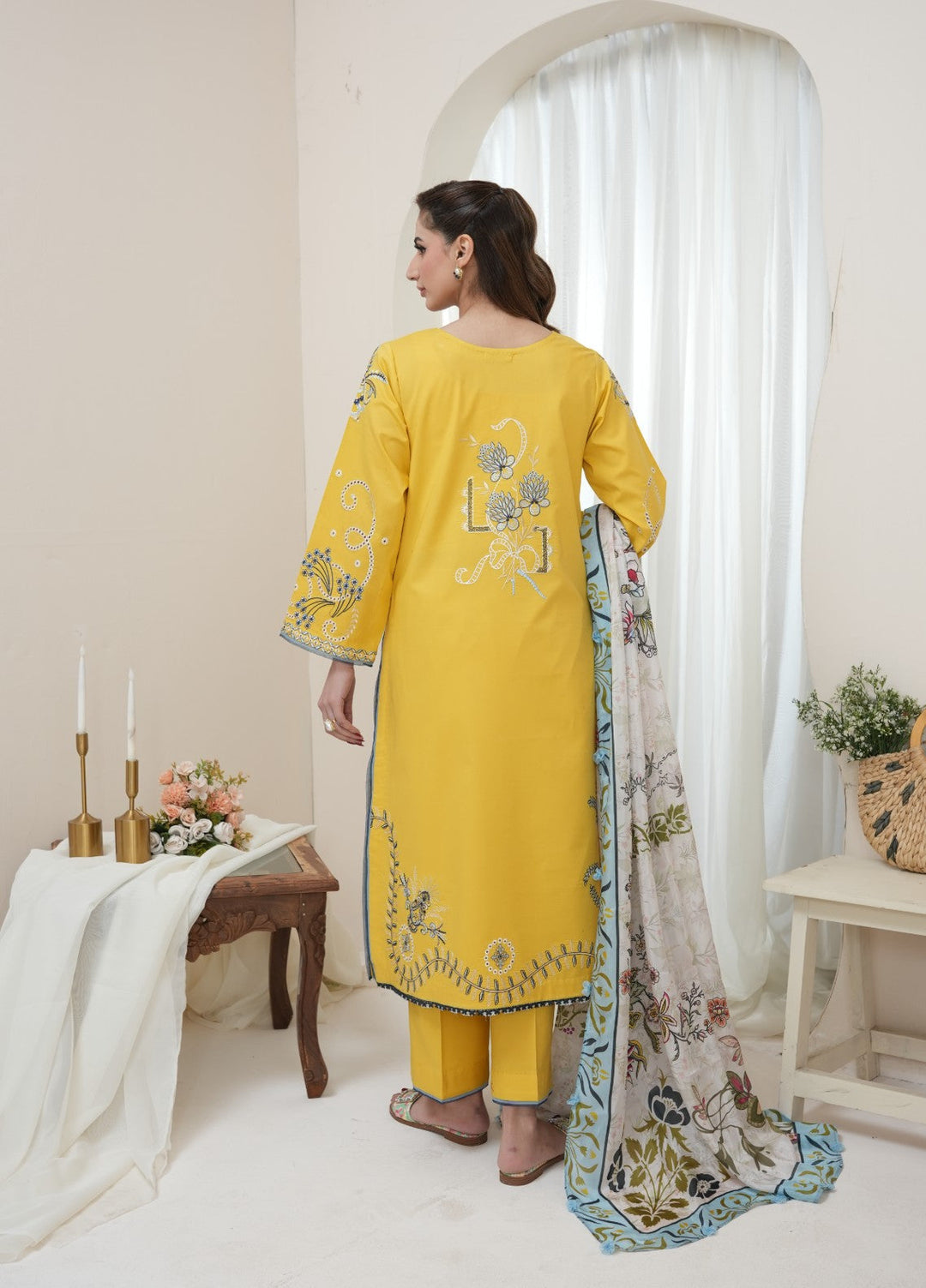 Atiya Irfan Women RTW Embroidered Lawn 3 Piece Suit AT-12 - Summer Collection