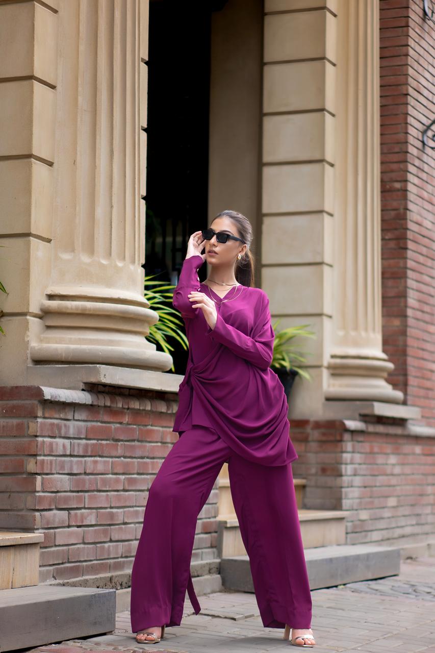 Planet by Eman Butt RTW Solids Georgette Co-Ord Sets Venus - Summer Collection