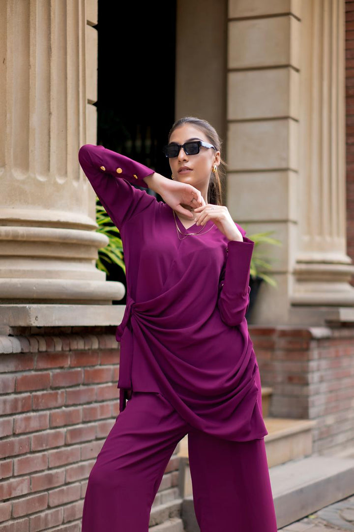 Planet by Eman Butt RTW Solids Georgette Co-Ord Sets Venus - Summer Collection