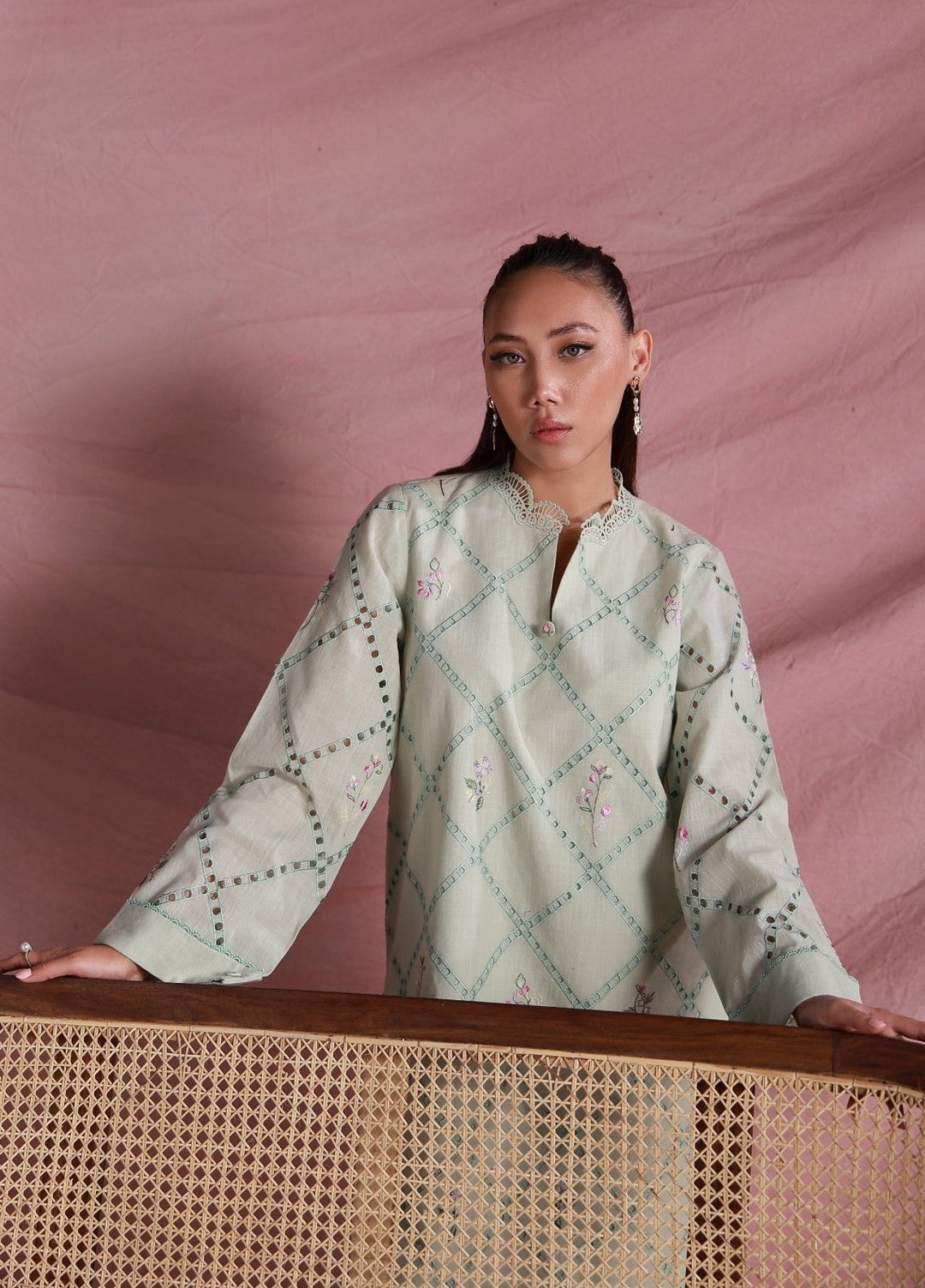 Sahar Women Embroidered Lawn 2 Piece Suit Verdant Lattice - Casual Collection
