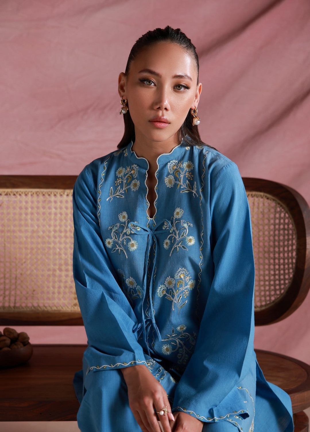 Sahar Women Embroidered Lawn 2 Piece Suit Bluebell Relic - Casual Collection