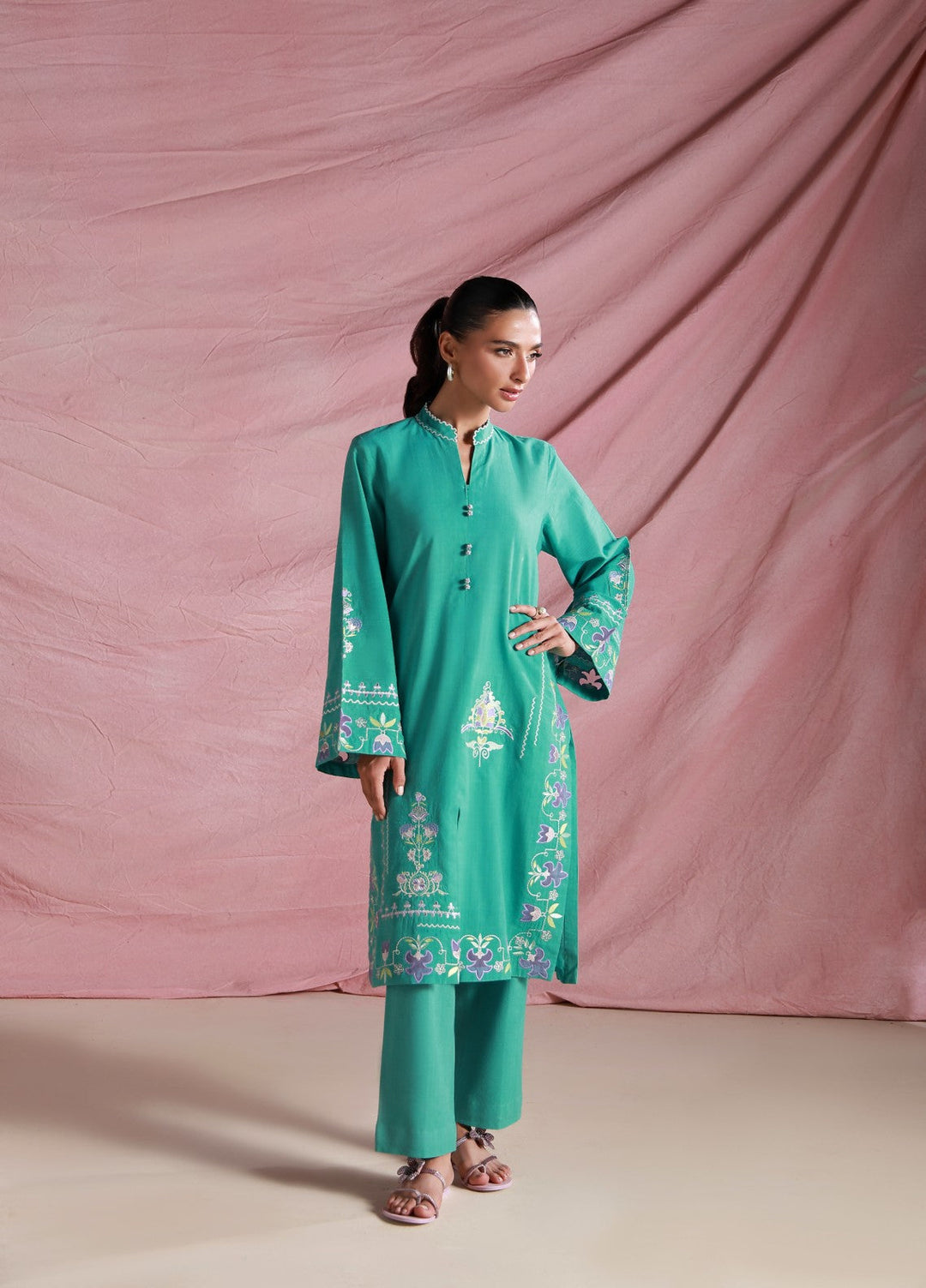 Sahar Women Embroidered Lawn 2 Piece Suit Jade Chronicle - Casual Collection