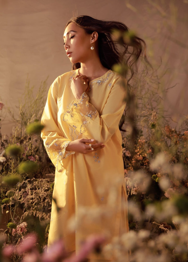 Sahar Women Embroidered Cambric 2 Piece Suit Buttercup - Casual Collection