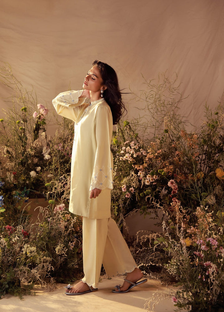 Sahar Women Embroidered Cambric 2 Piece Suit Zinnia - Casual Collection
