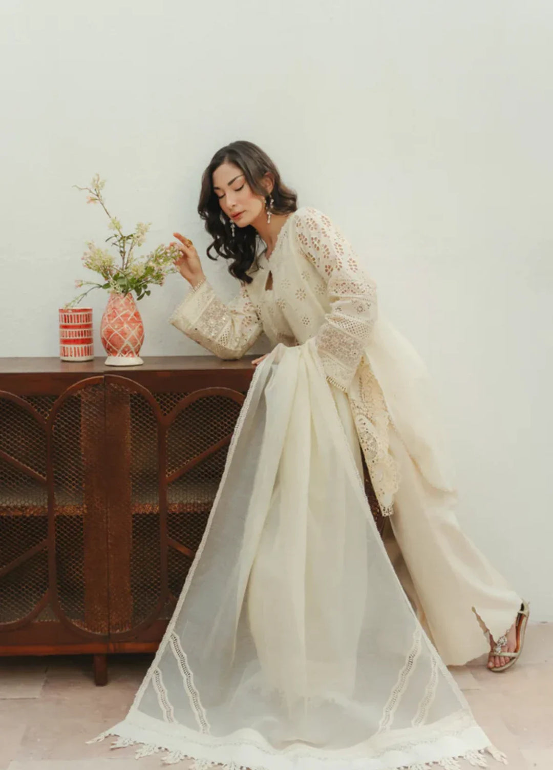 Manara by Maria RTW Embroidered Chikankari 3 Piece Suit JASMINE Festive Collection