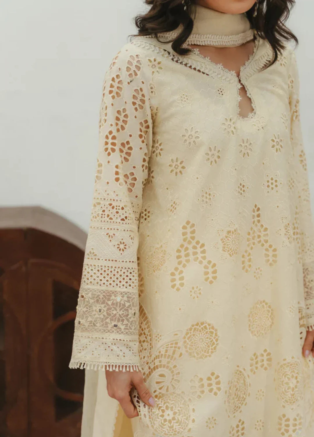 Manara by Maria RTW Embroidered Chikankari 3 Piece Suit JASMINE Festive Collection