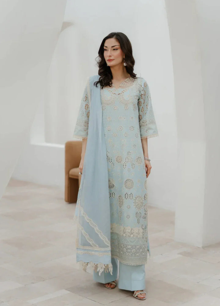 Manara by Maria RTW Embroidered Chikankari 3 Piece Suit DAFFODIL Festive Collection