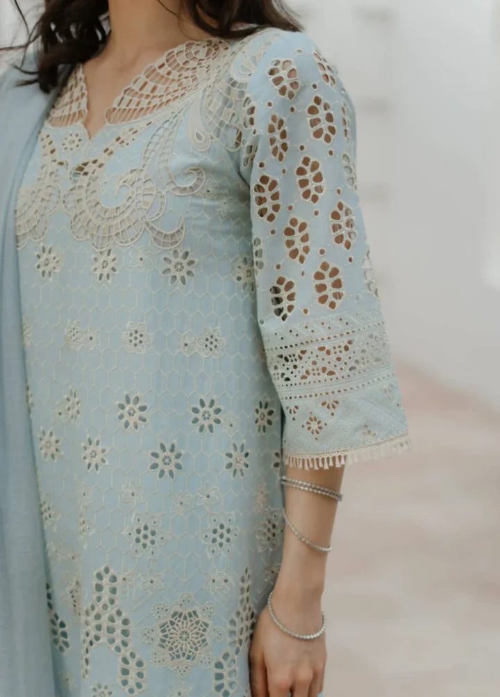 Manara by Maria RTW Embroidered Chikankari 3 Piece Suit DAFFODIL Festive Collection