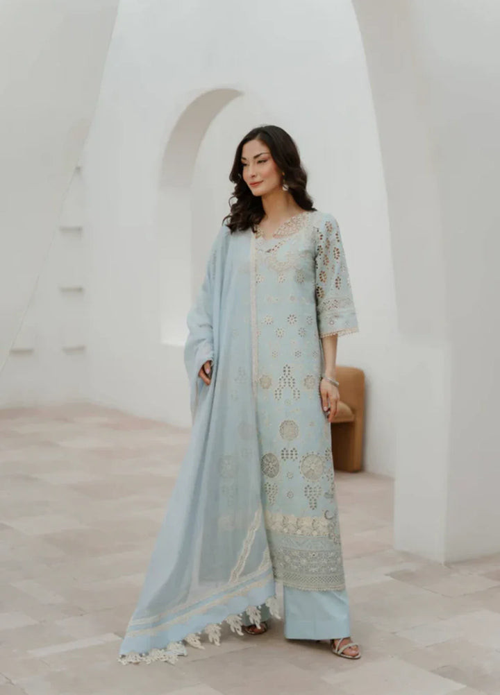 Manara by Maria RTW Embroidered Chikankari 3 Piece Suit DAFFODIL Festive Collection