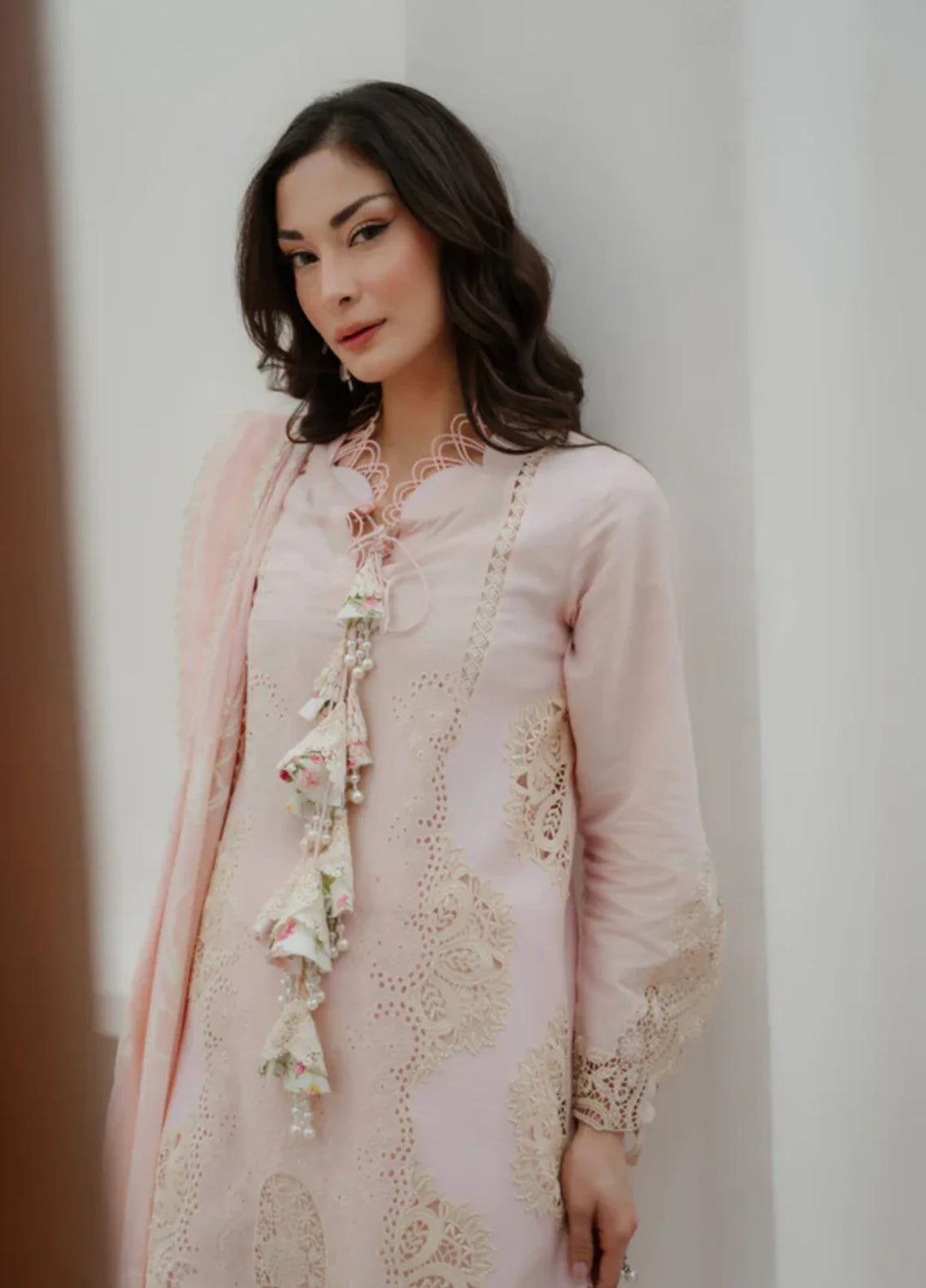 Manara by Maria RTW Embroidered Chiffon 3 Piece Suit FREESIA Festive Collection