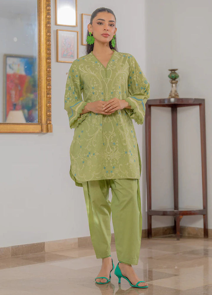 Sahar Women RTW Chikankari Embroidered Lawn 2 Piece Suit Emerald Whisper - Festive Collection