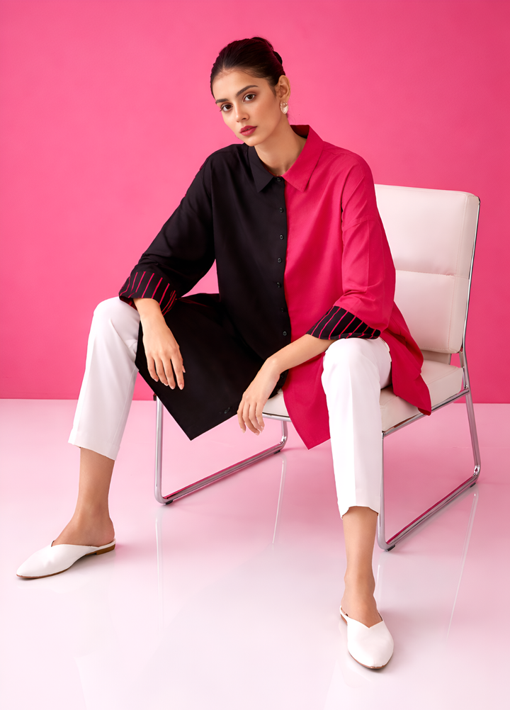 Summer Fusion by The Girl Store RTW Solids Lawn 2 Piece Suit Mulberry Muse - Casual Collection
