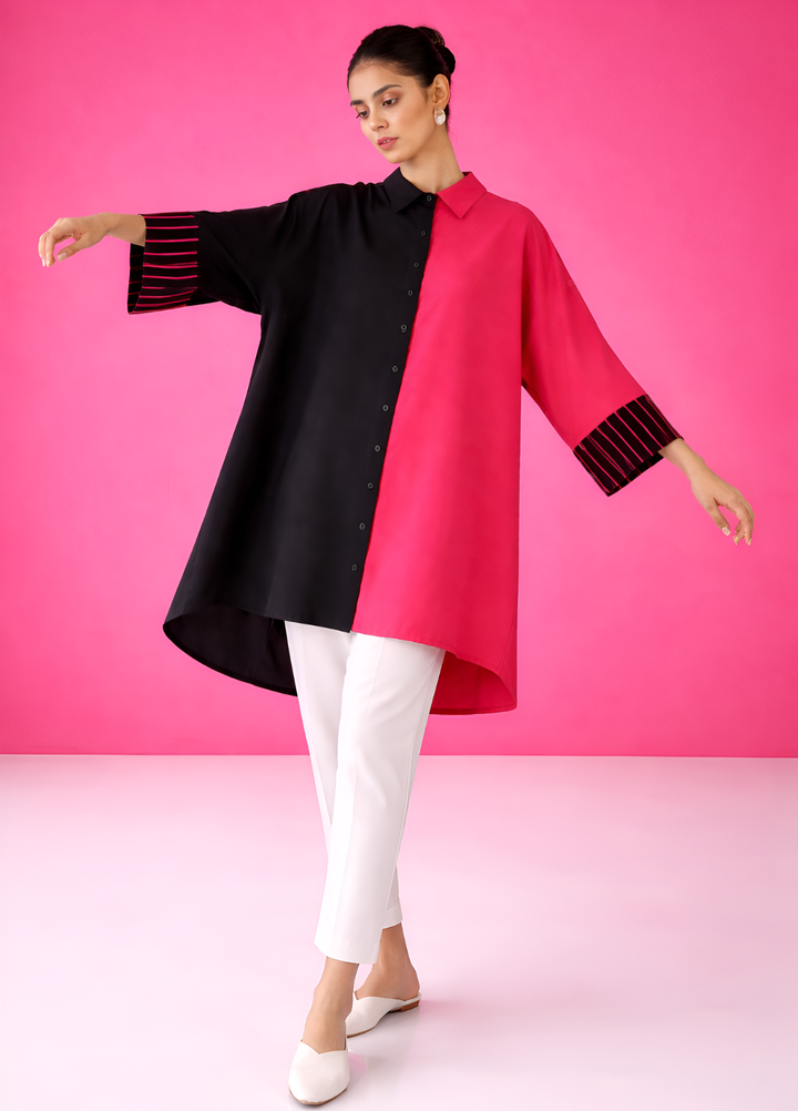 Summer Fusion by The Girl Store RTW Solids Lawn 2 Piece Suit Mulberry Muse - Casual Collection