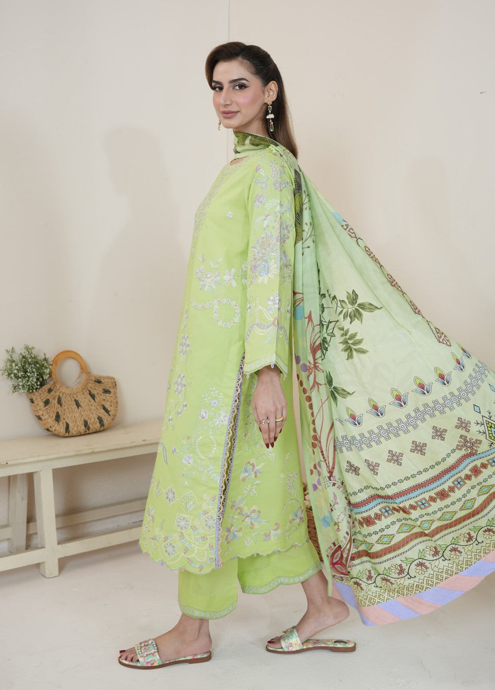 Atiya Irfan Women RTW Embroidered Lawn 3 Piece Suit AT-11 - Summer Collection