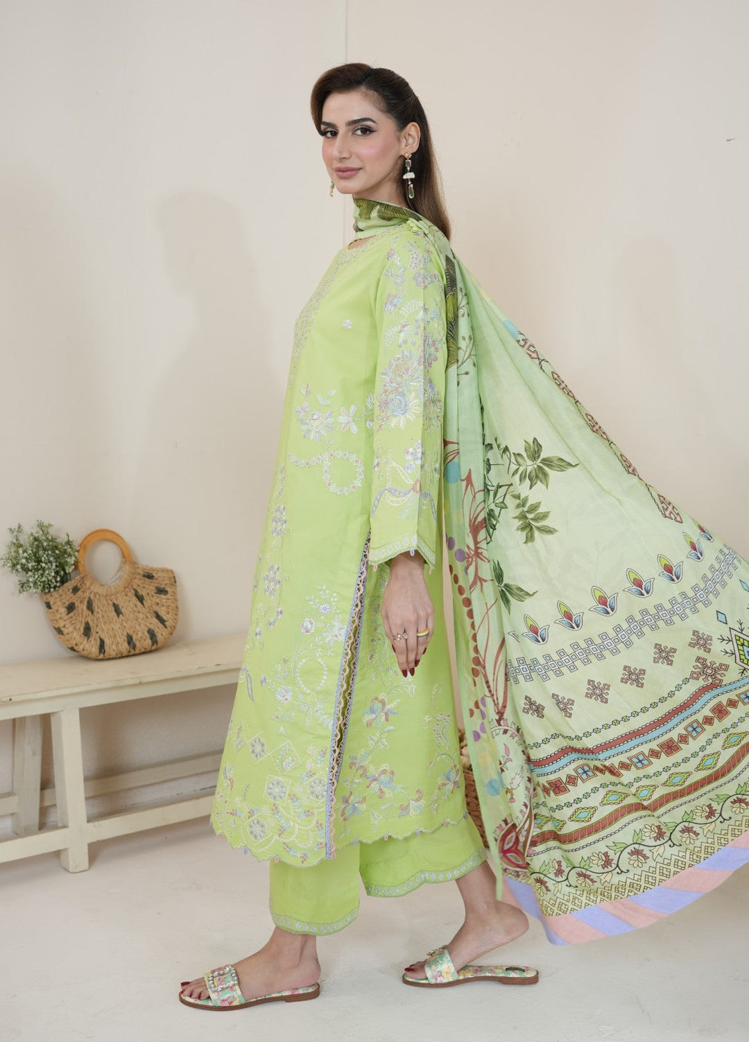 Atiya Irfan Women RTW Embroidered Lawn 3 Piece Suit AT-11 - Summer Collection