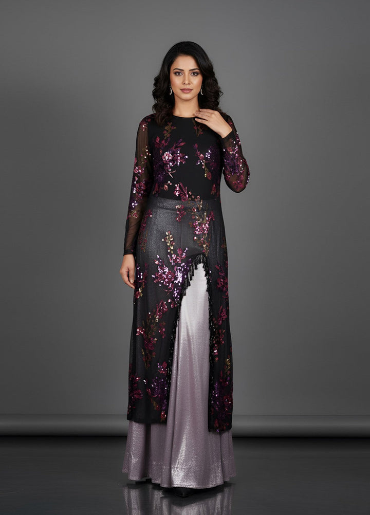 Afsana e Noor by Ibraysha RTW Embroidered Net Sequence 3 Piece Suit Raqs-E-Noor - Festive Collection