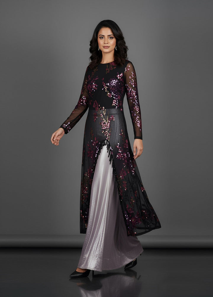 Afsana e Noor by Ibraysha RTW Embroidered Net Sequence 3 Piece Suit Raqs-E-Noor - Festive Collection