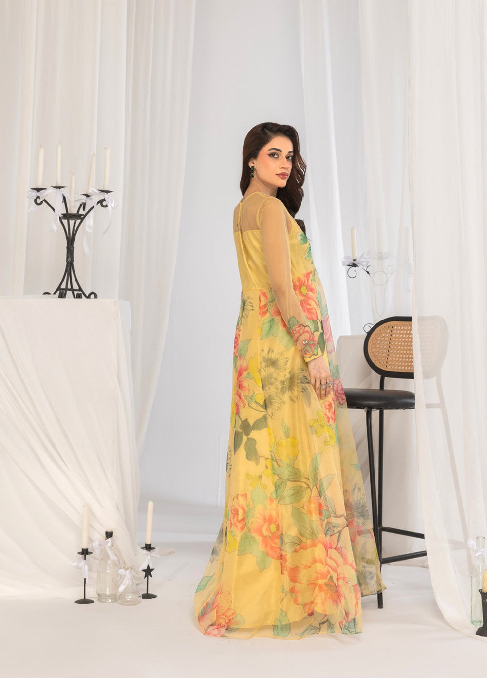 Afsana e Noor by Ibraysha RTW Embroidered Organza 4 Piece Suit Noor-E-Zarin - Festive Collection