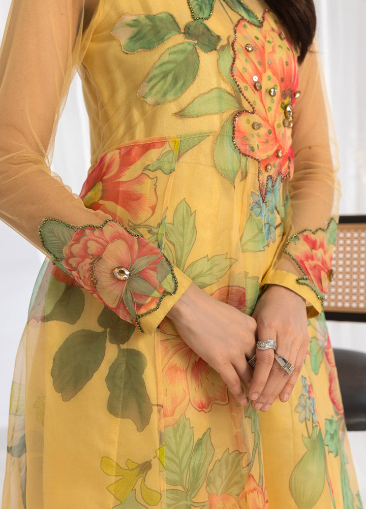 Afsana e Noor by Ibraysha RTW Embroidered Organza 4 Piece Suit Noor-E-Zarin - Festive Collection