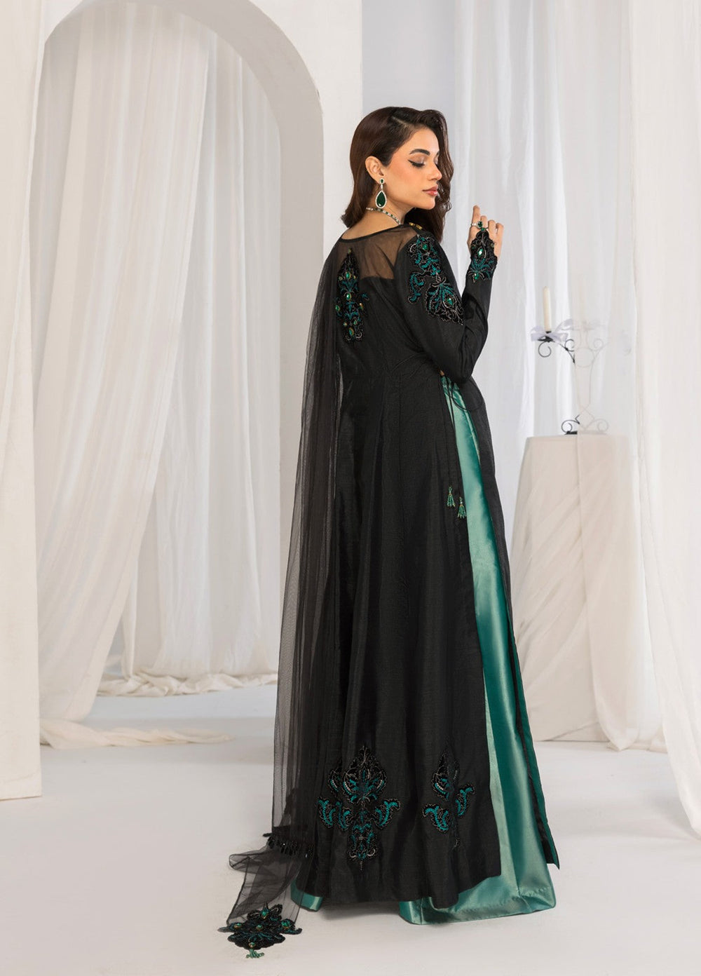 Afsana e Noor by Ibraysha RTW Embroidered Raw Silk 3 Piece Suit Roya Sayah - Festive Collection