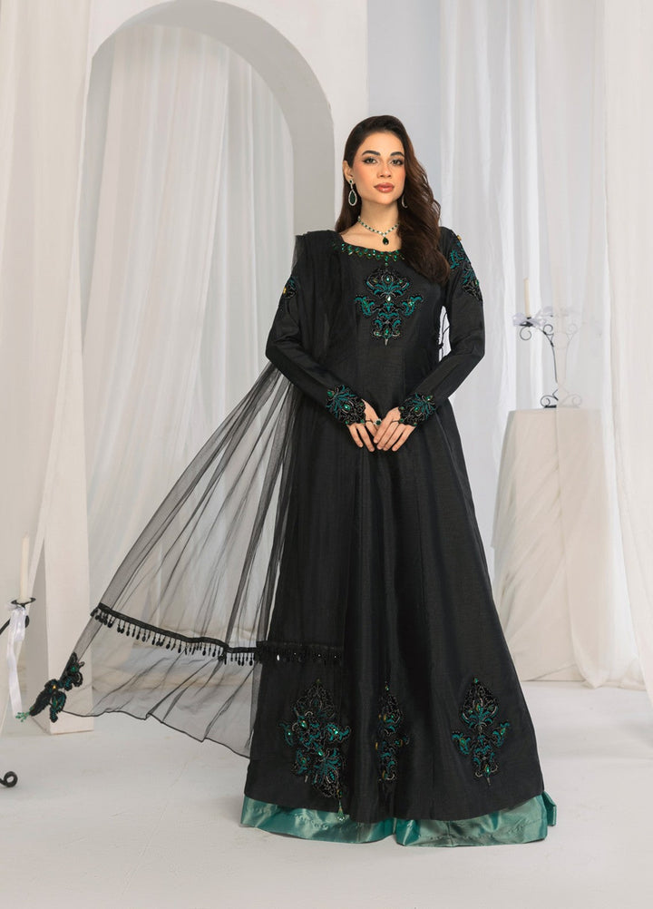 Afsana e Noor by Ibraysha RTW Embroidered Raw Silk 3 Piece Suit Roya Sayah - Festive Collection