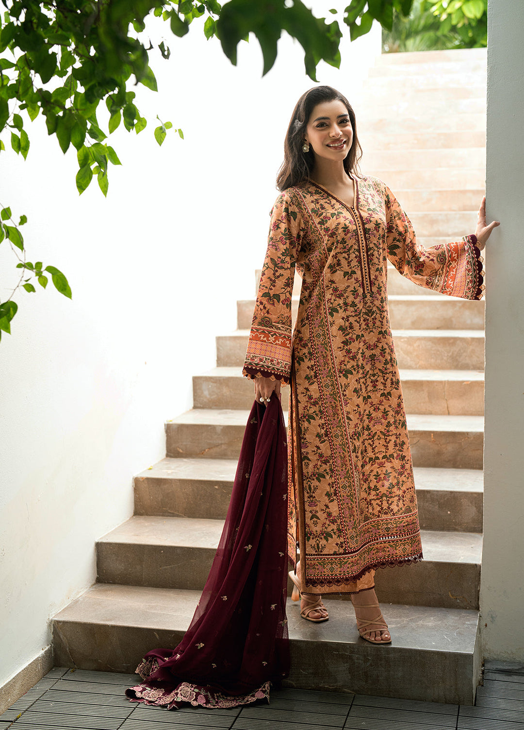 Virelle by Sahane Unstitched Printed Lawn 3 Piece Suit CG50001 Wildflower - Casual Collection