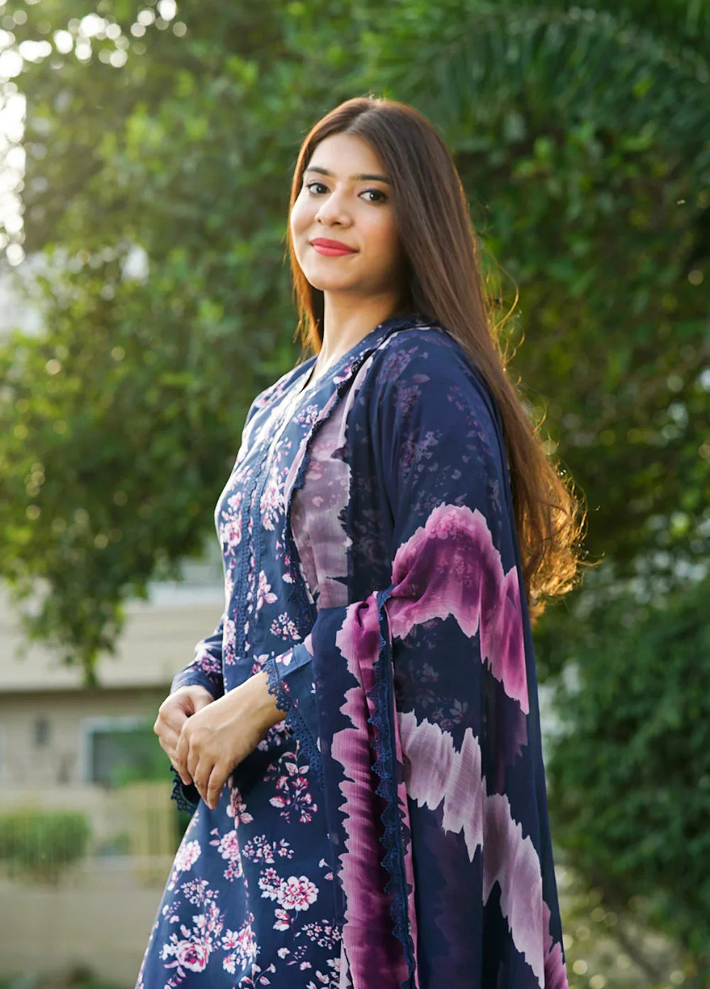 Ileen by naba bilal RTW Printed Lawn 3 Piece Suit IN26RPL Zinia - Casual Collection