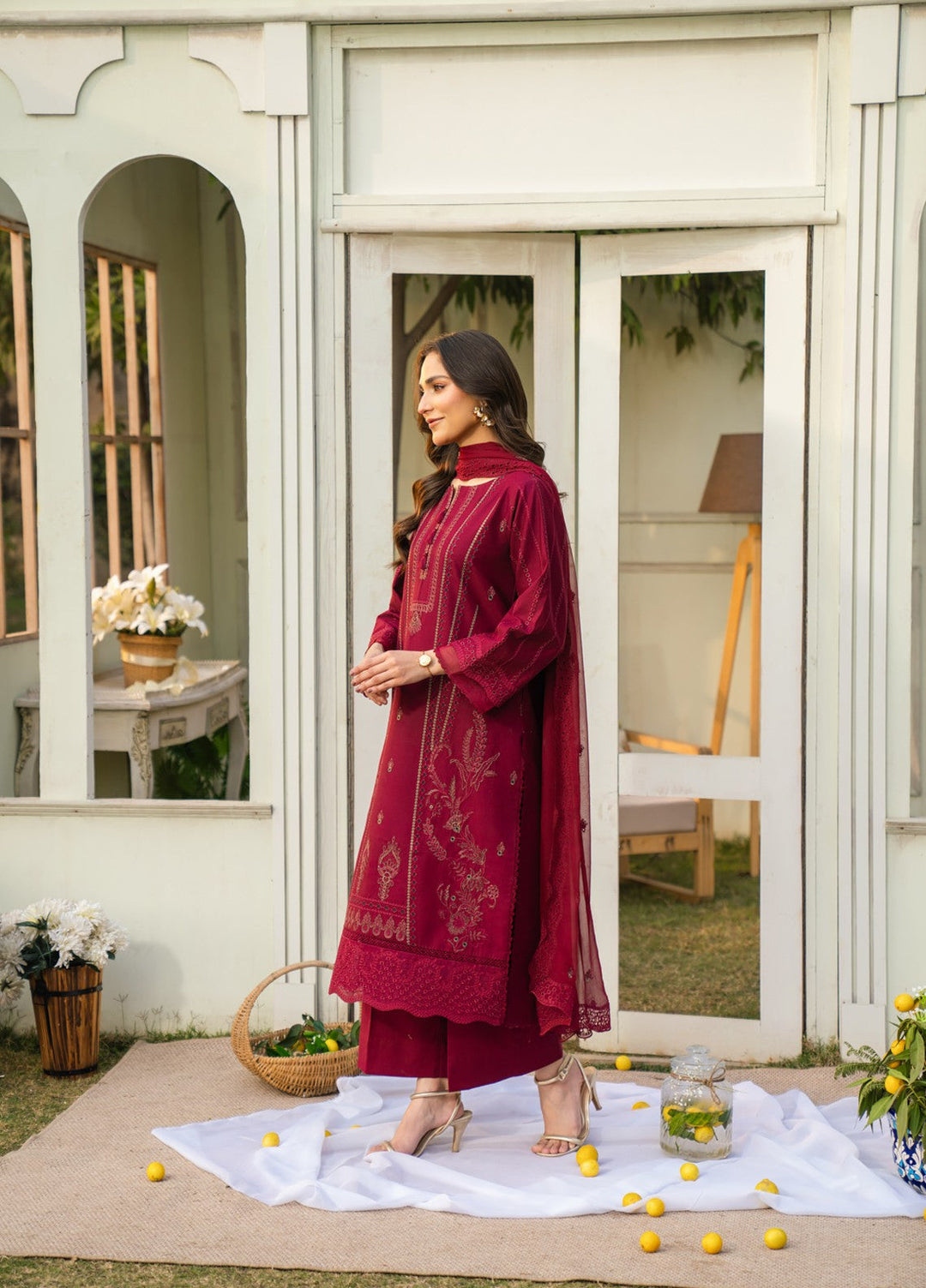 Pashmire Women RTW Embroidered Swiss Lawn 3 Piece Suit Afreen - Festive Collection