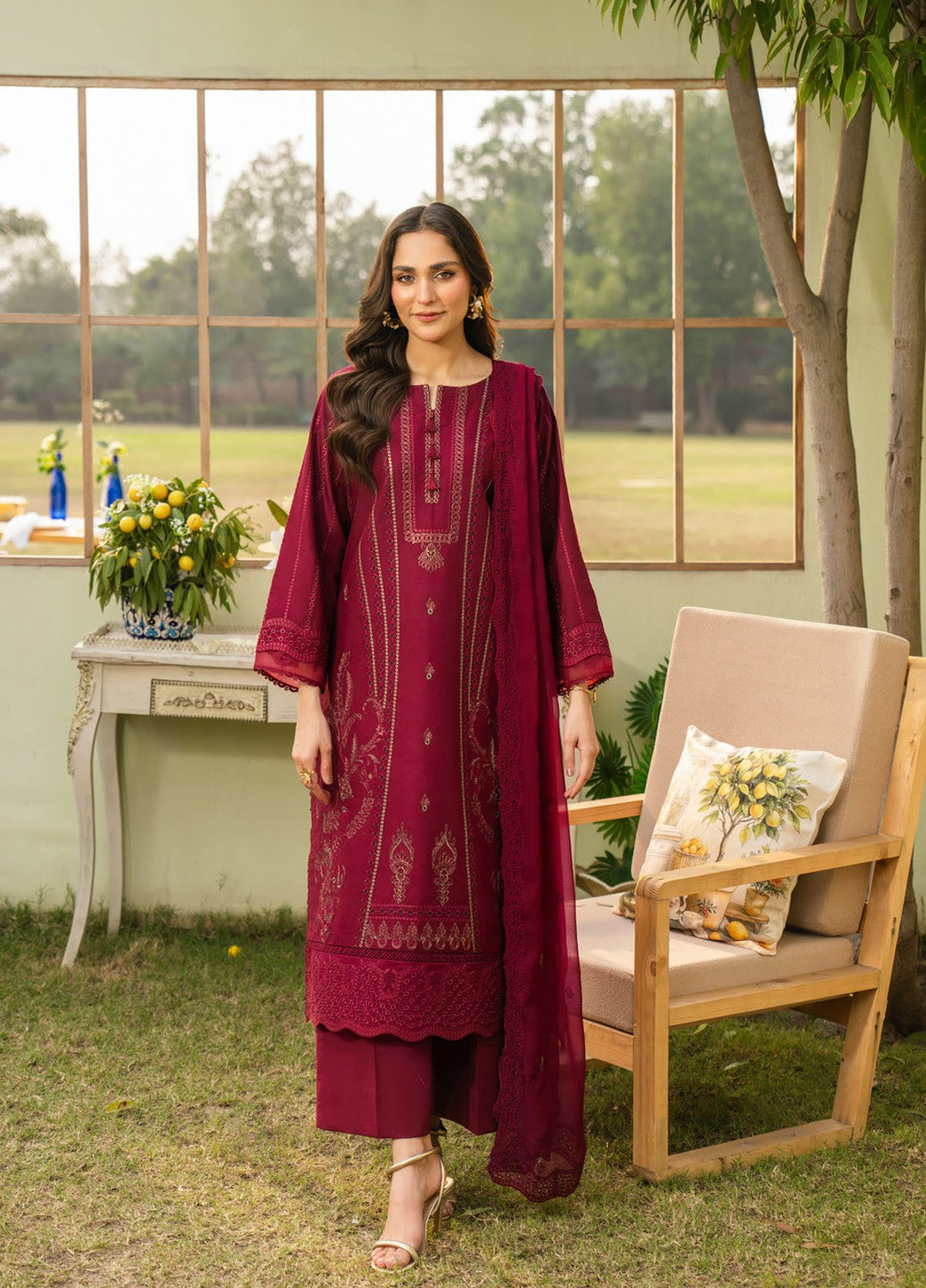 Pashmire Women RTW Embroidered Swiss Lawn 3 Piece Suit Afreen - Festive Collection