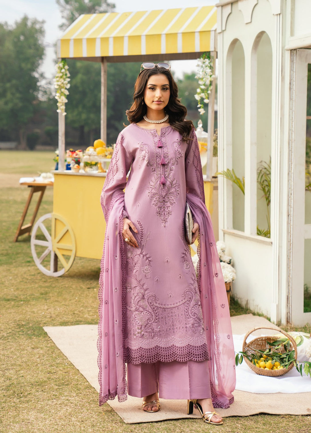Pashmire Women RTW Embroidered Swiss Lawn 3 Piece Suit Bahaar - Festive Collection