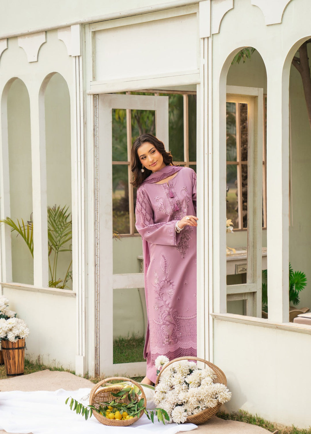 Pashmire Women RTW Embroidered Swiss Lawn 3 Piece Suit Bahaar - Festive Collection