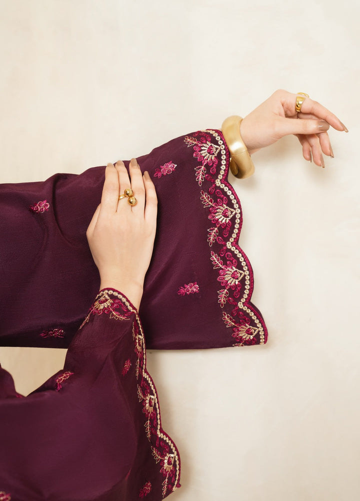 Pashmire Women RTW Embroidered Raw Silk 3 Piece Suit Tasneem - Casual Collection