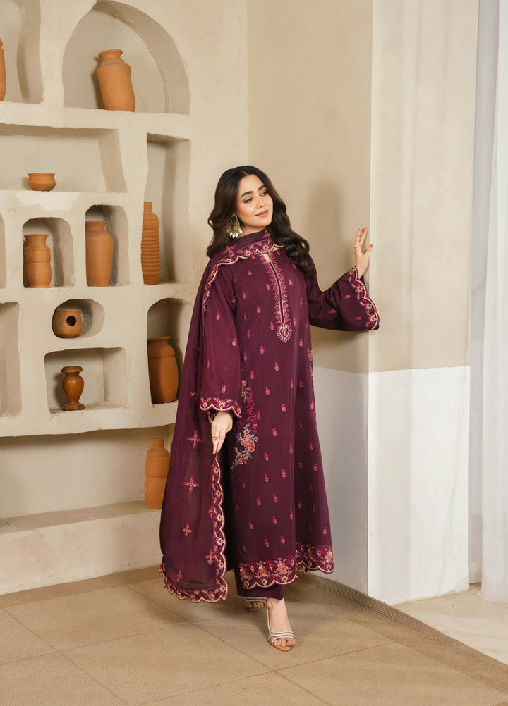 Pashmire Women RTW Embroidered Raw Silk 3 Piece Suit Tasneem - Casual Collection