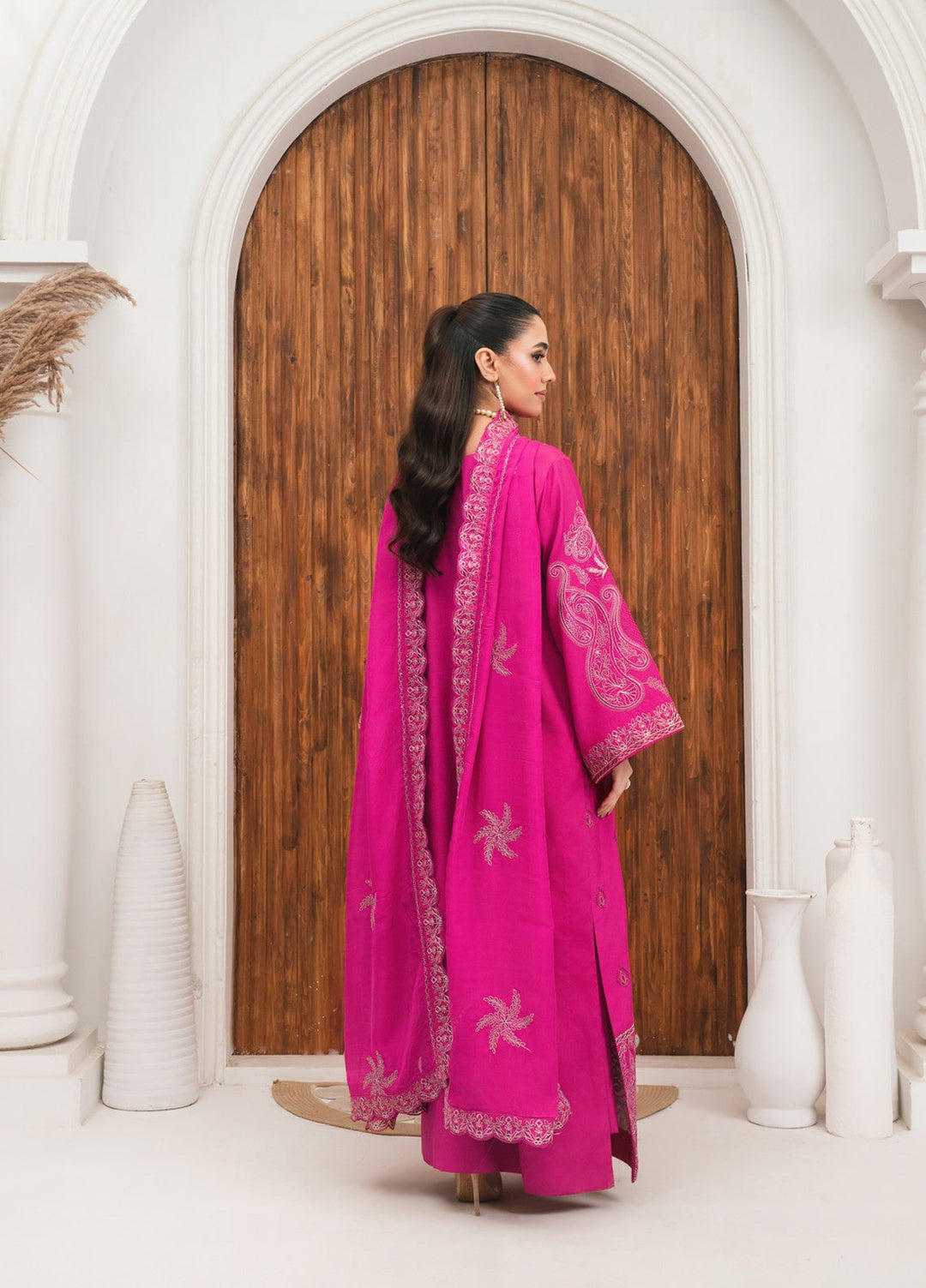 Pashmire Women RTW Embroidered Raw Silk 3 Piece Suit Ibtida - Casual Collection