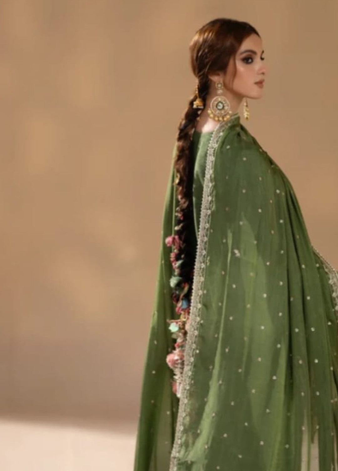 Pashmire Women RTW Embroidered Raw Silk 3 Piece Suit Sohay - Wedding Collection