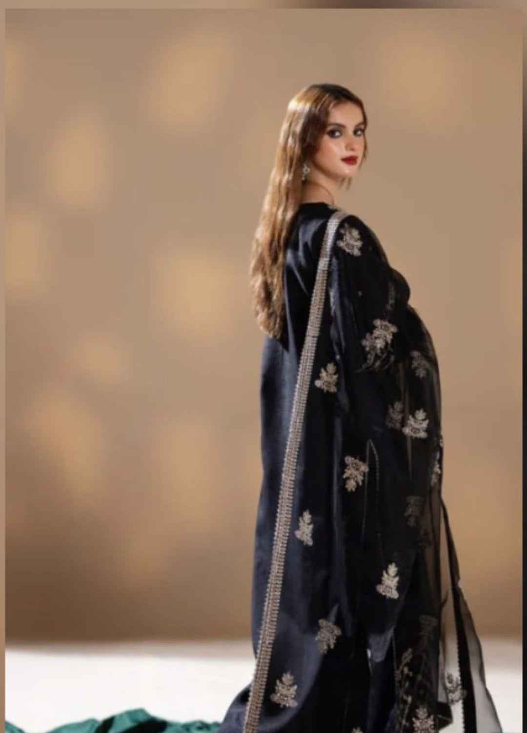 Pashmire Women RTW Embroidered Raw Silk 3 Piece Suit Zareen - Wedding Collection