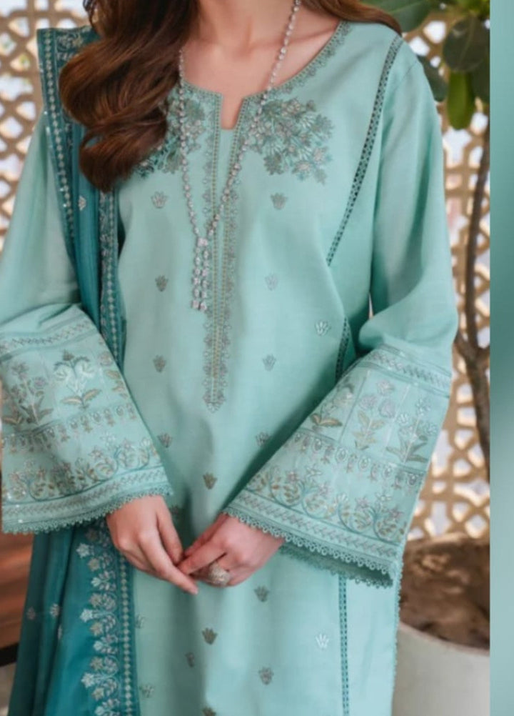 Pashmire Women RTW Embroidered Raw Silk 3 Piece Suit Lyra - Festive Collection