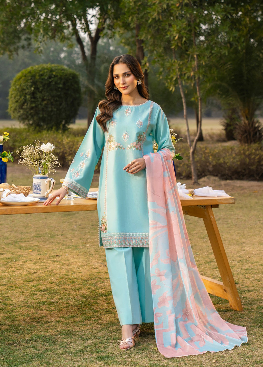 Pashmire Women RTW Embroidered Swiss Lawn 3 Piece Suit Chandni - Festive Collection