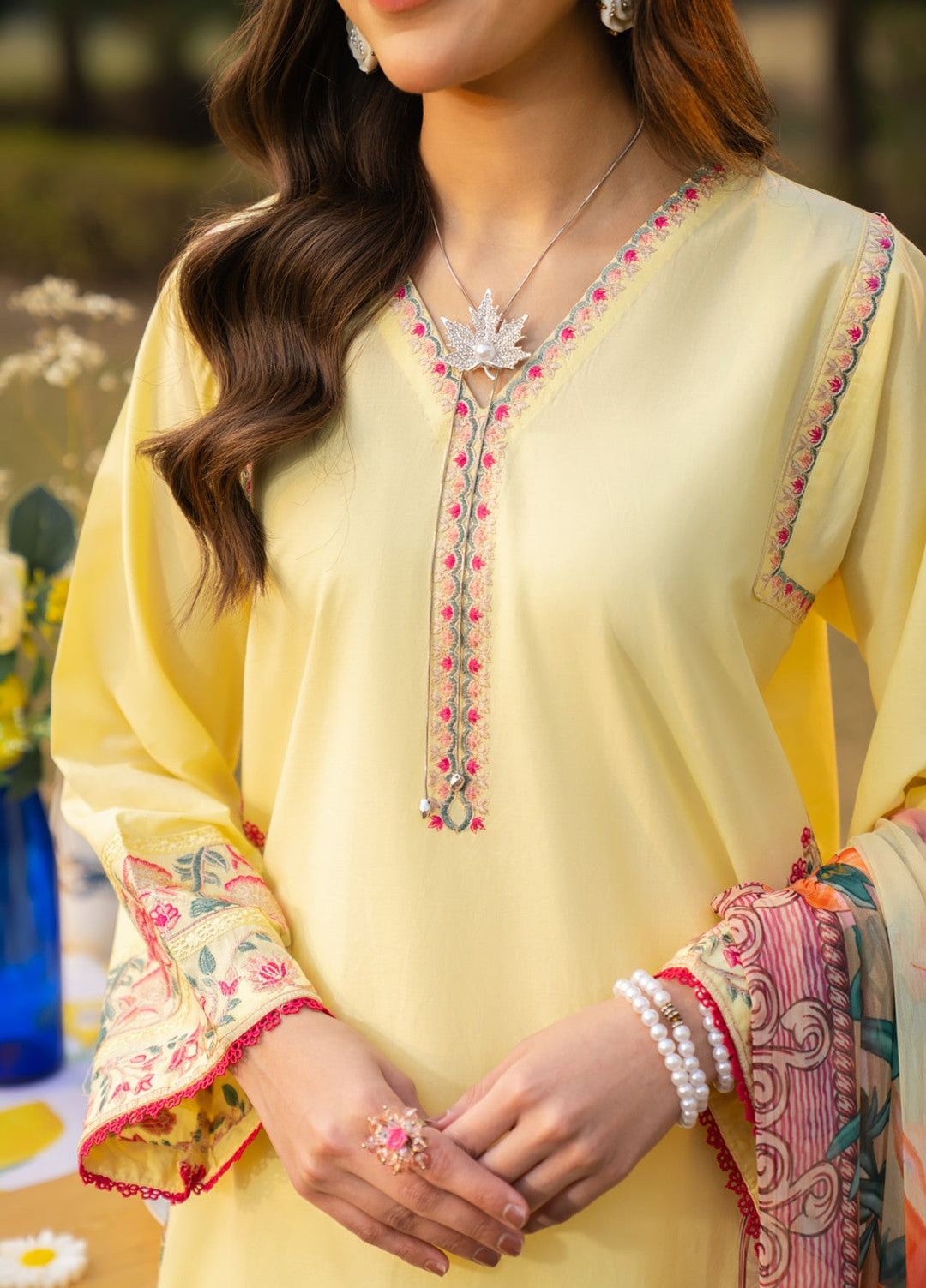 Pashmire Women RTW Embroidered Swiss Lawn 3 Piece Suit Mehrun - Festive Collection