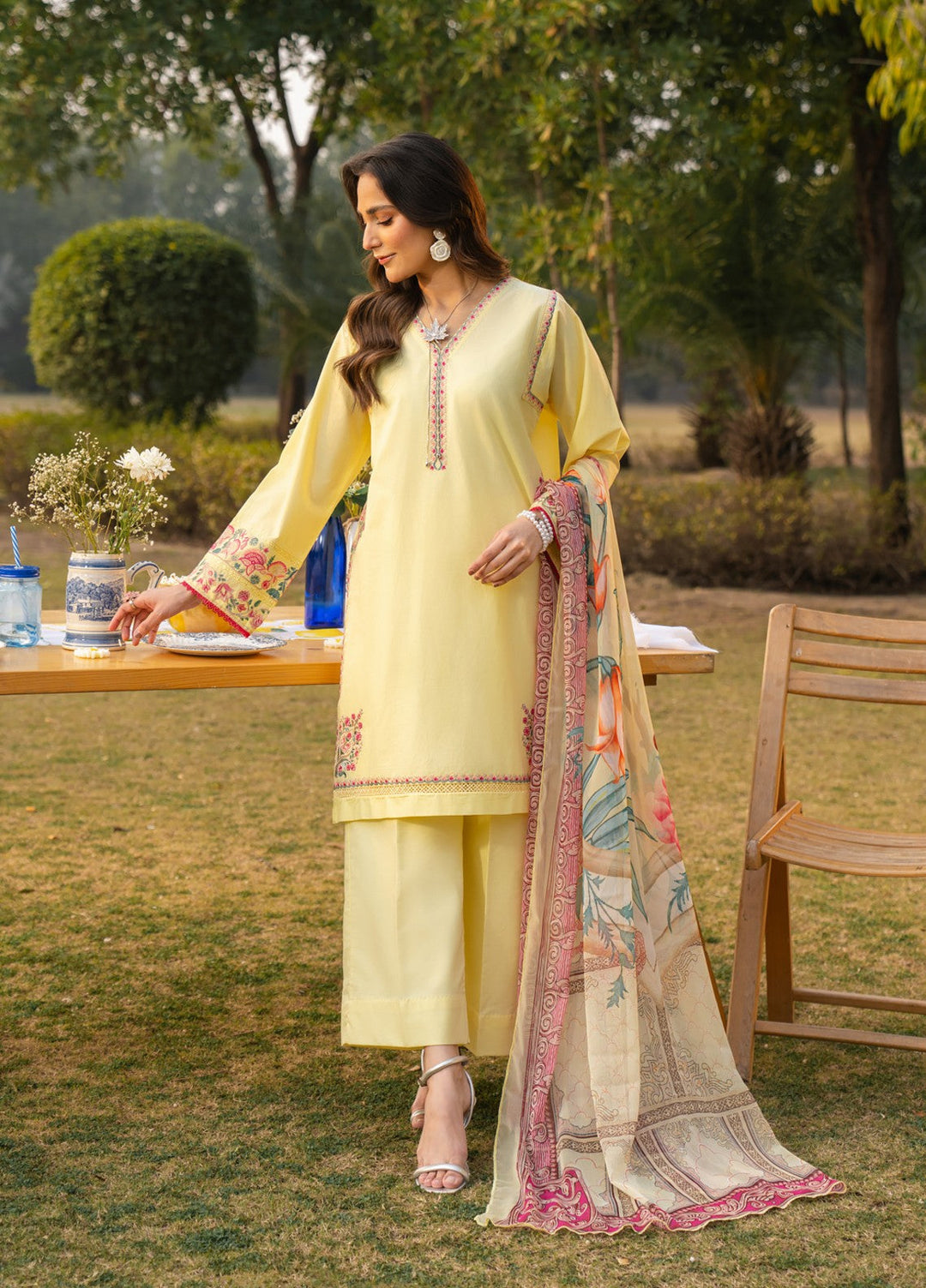 Pashmire Women RTW Embroidered Swiss Lawn 3 Piece Suit Mehrun - Festive Collection