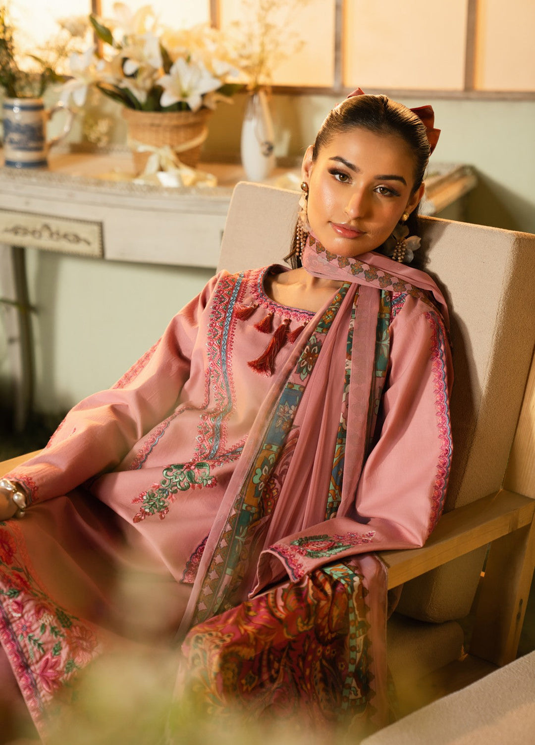 Pashmire Women RTW Embroidered Lawn 3 Piece Suit Subha - Casual Collection