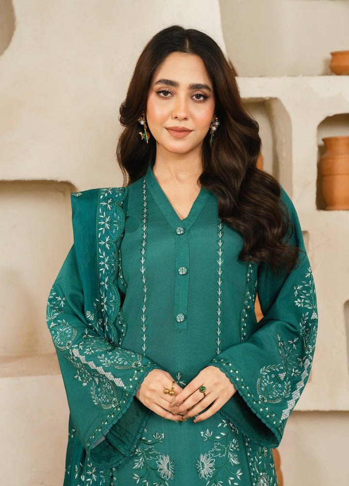 Pashmire Women RTW Embroidered Raw Silk 3 Piece Suit Noorani - Casual Collection