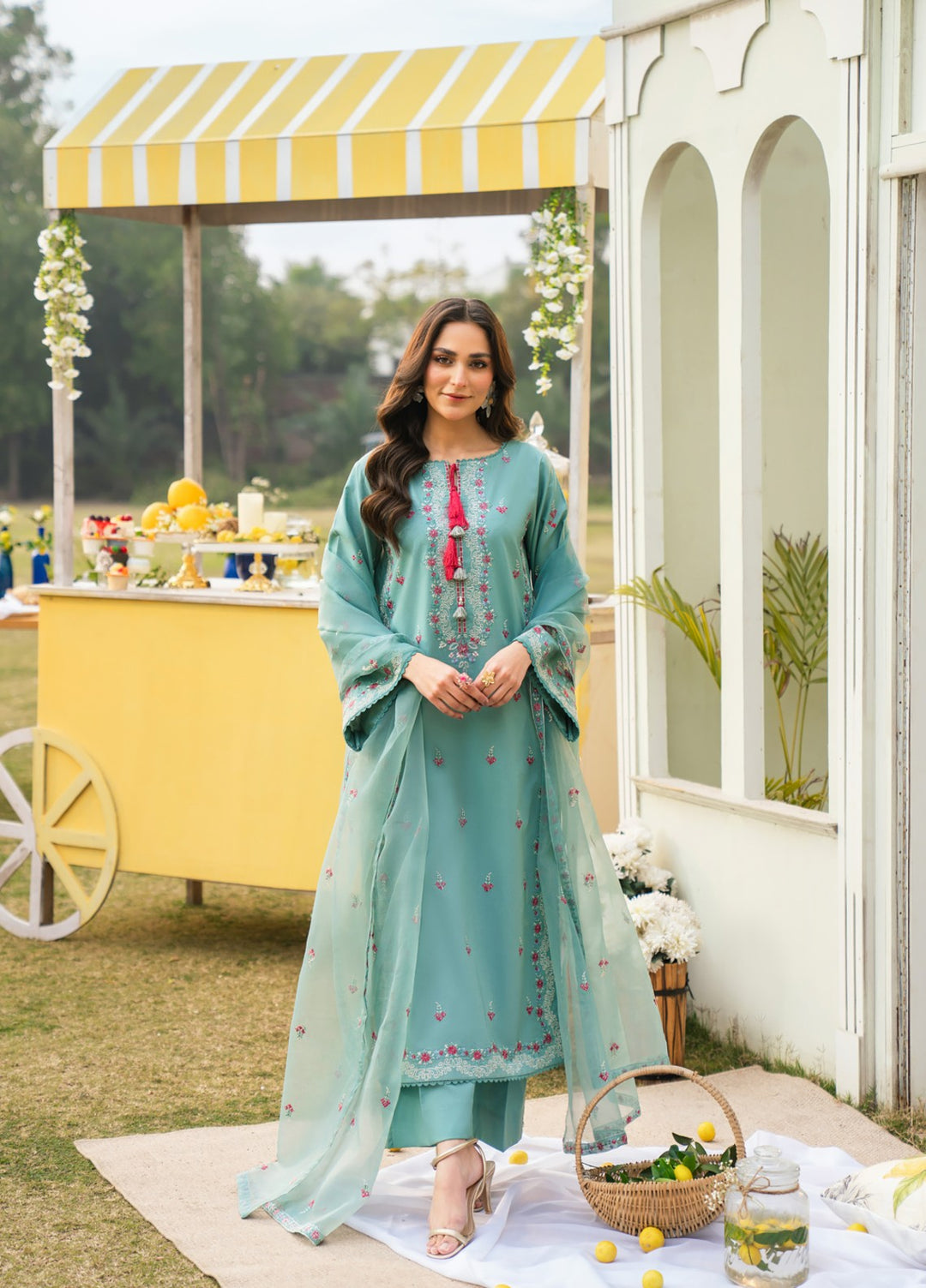 Pashmire Women RTW Embroidered Lawn 3 Piece Suit Gulnar - Festive Collection