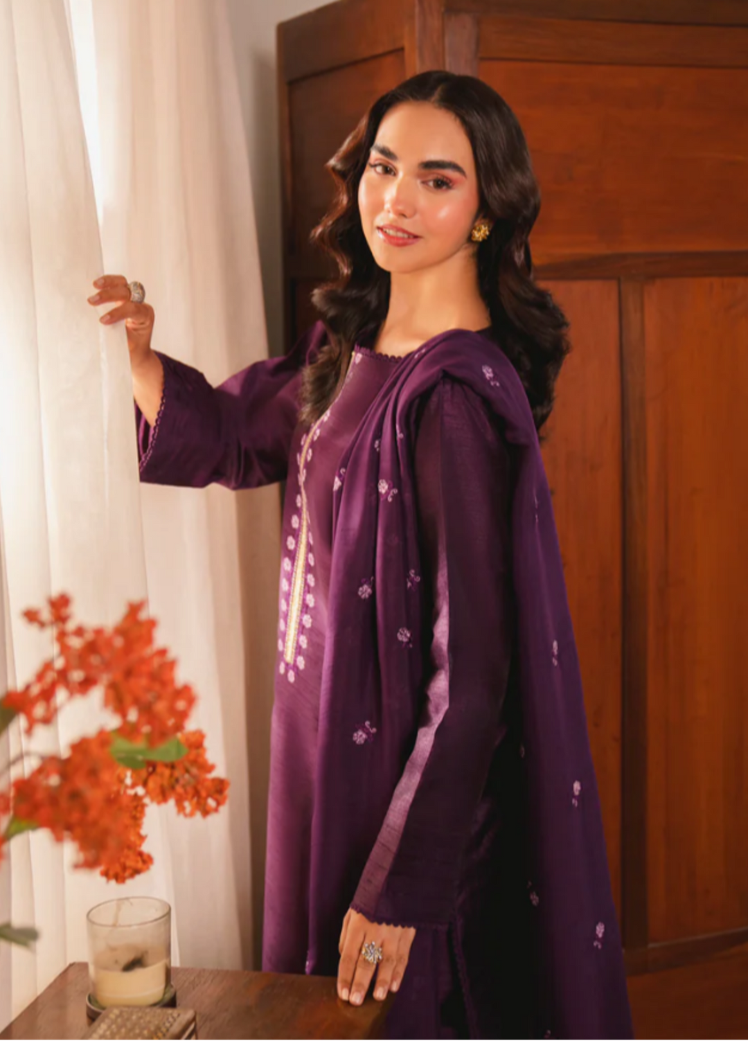 Jahanara by Pashmire Women RTW Embroidered Raw Silk 3 Piece Suit Nora Wedding Collection