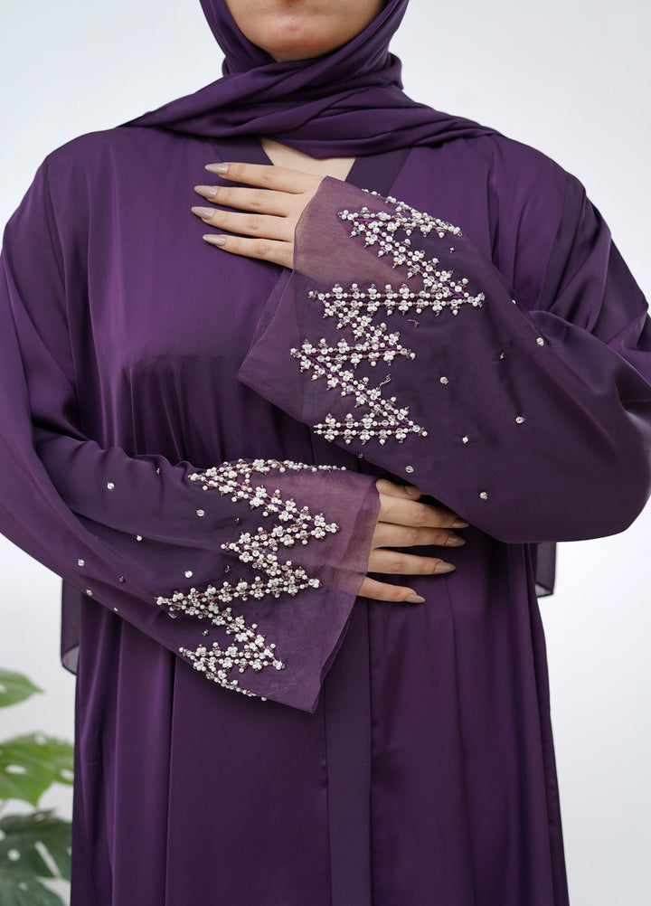 Esmira by Clarity Glam Women RTW Hand work Nada 2 Piece Abaya with Scarf Casual Collection