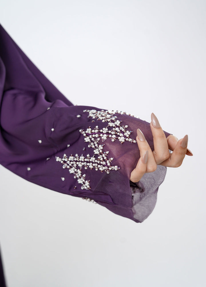 Esmira by Clarity Glam Women RTW Hand work Nada 2 Piece Abaya with Scarf Casual Collection