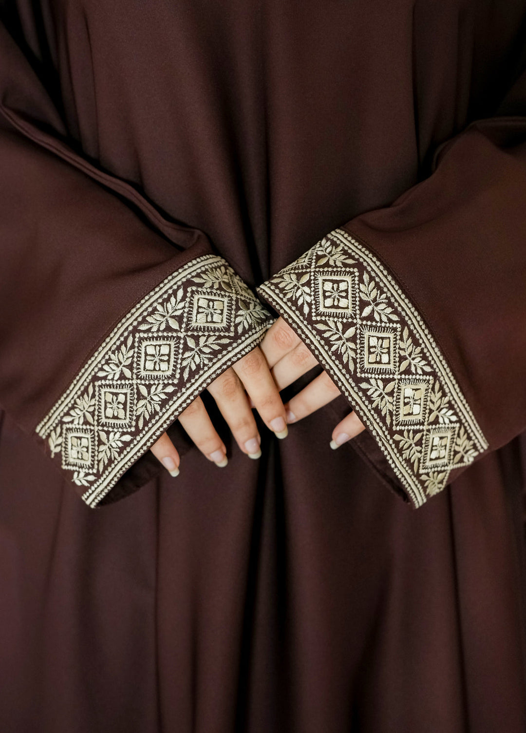 Esmira by Clarity Glam Women RTW Embroidered Nada 2 Piece Elegance Abaya with Scarf Casual Collection