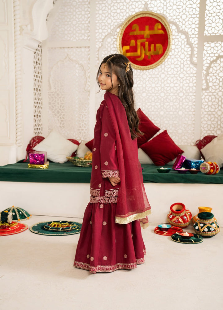 Mini Mefil by Pashmire RTW Embroidered Silk 3 Piece Suit Mehre Nisa Festive Collection